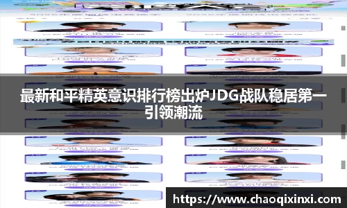 最新和平精英意识排行榜出炉JDG战队稳居第一引领潮流